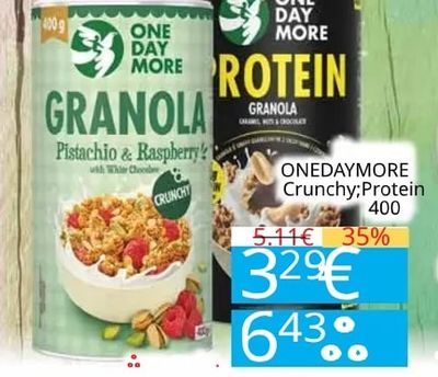 ONEDAYMORE GRANOLA Pistachio & Raspberry