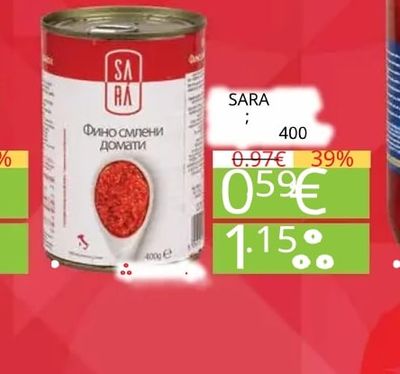 Фино смлени домати