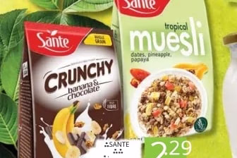 Sante CRUNCHY banana & chocolate