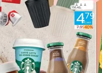 STARBUCKS Chilled Caffe Latte No Added Sugar