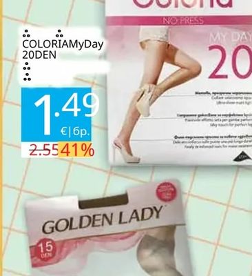 Coloria Чорапогащи My Day 20