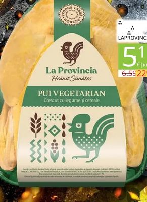 La Provincia PUI VEGETARIAN Crescut cu legume și cereale