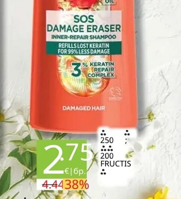 GARNIER FRUCTIS SOS Damage Eraser Inner-Repair Shampoo