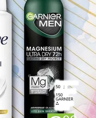 GARNIER MEN MAGNESIUM ULTRA DRY 72h