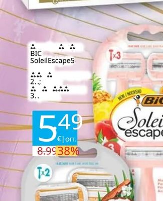 BIC Soleil escape