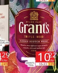 Grant's TRIPLE WOOD BLENDED SCOTCH WHISKY