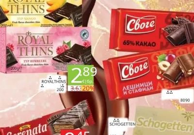 Royal Thins Шоколадови тънкости