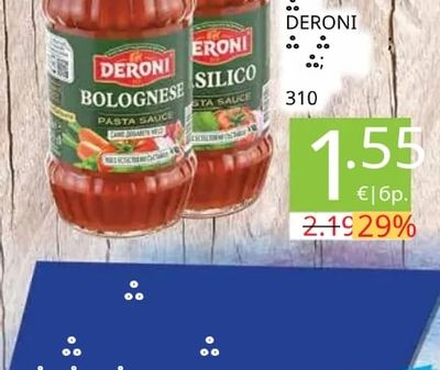 DERONI Паста сос Болонезе