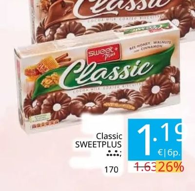 Sweet+Plus Classic Cocoa Milk Coated Biscuits