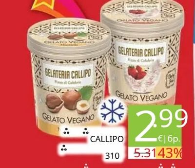 GELATERIA CALLIPO GELATO VEGANO
