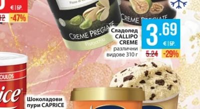 GELATERIA CALLIPO Сладолед CALLIPO CREME