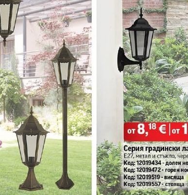 Серия градински лампи Spectra