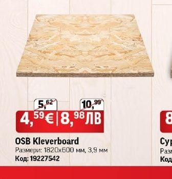 OSB Kleverboard