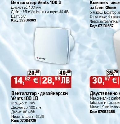 Вентилатор Vents 100 S
