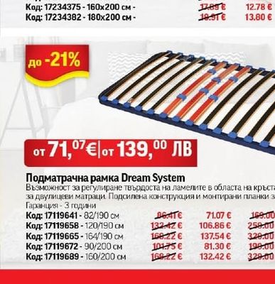 Подматрачна рамка Dream System