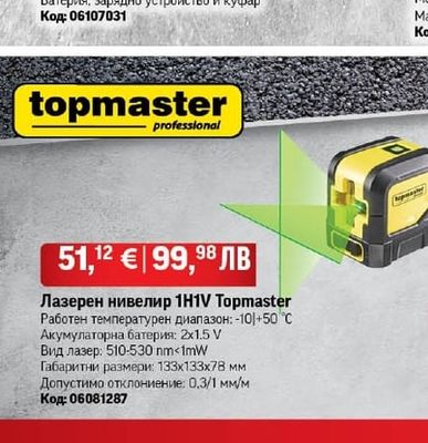 Baukraft Акумулаторен безчетков винтоверт Baukraft BK-BCD40