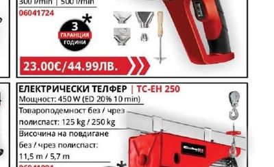 Einhell ПИСТОЛЕТ ЗА ГОРЕЩ ВЪЗДУХ | TH-HA 2000/1