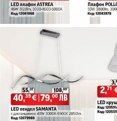 LED плафон ASTREA