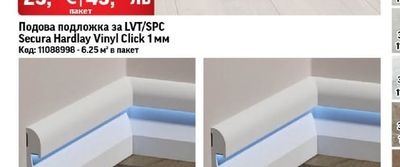 Подова подложка за LVT/SPC Secura Hardlay Vinyl Click 1 MM