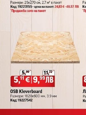 OSB Kleverboard