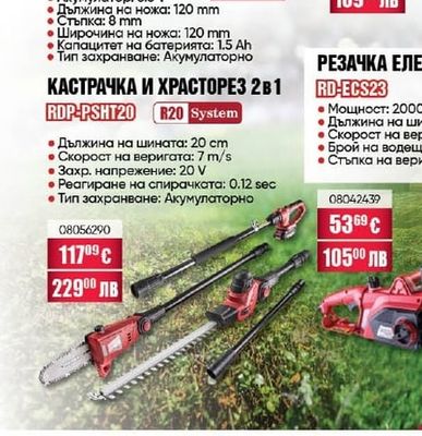 RAIDER НОЖИЦА ЗА ТРЕВА И ХРАСТИ