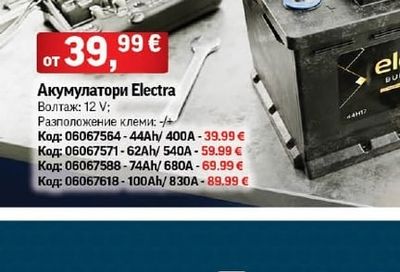 Electra Акумулатори Electra