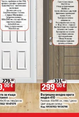 ПВЦ врата за къща с термопанел