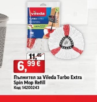 Vileda Пълнител за Turbo Extra Spin Mop Refill