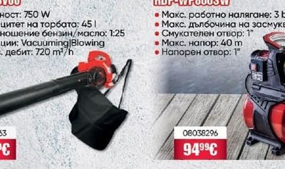 RAIDER ЛИСТОСЪБИРАЧ БЕНЗИНОВ RD-GBV06