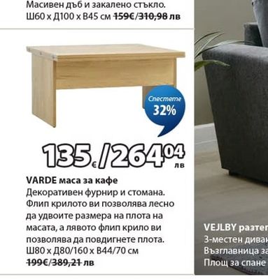 ROYALOAR AGERBY маса за кафе