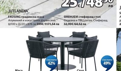GUDHJEM стифиращ стол