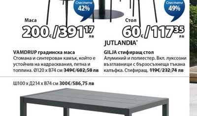 VAMDRUP градинска маса