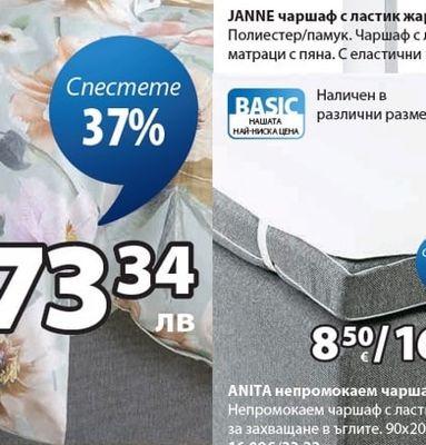 ANITA непромокаем чаршаф