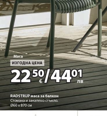 RADSTRUP маса за балкон