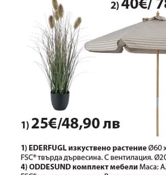 EDERFUGL изкуствено растение