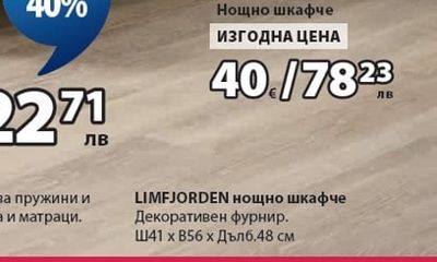 LIMFJORDEN нощно шкафче