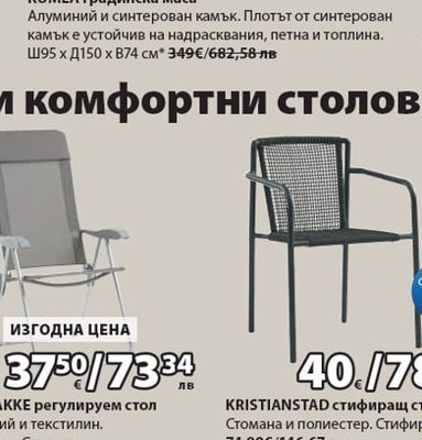 TORSBAKKE регулируем стол