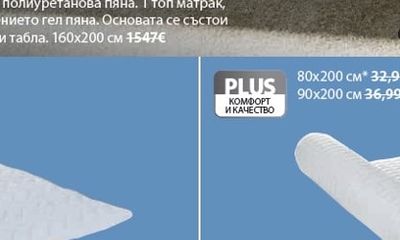 PLUS Надматрачна постелка