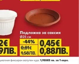 Подложка за саксия Флора Ø14 см