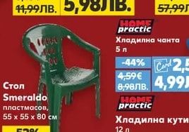 Стол Smeraldo пластмасов