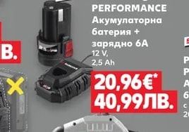 PARKSIDE PERFORMANCE Акумулаторна батерия + зарядно 6А