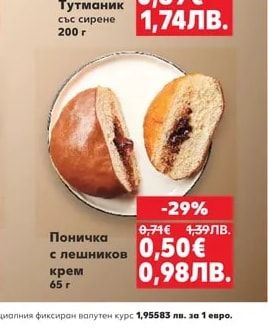 Поничка с лешников крем