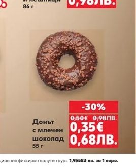 Донът с млечен шоколад