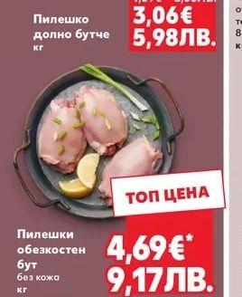 Пилешко долно бутче