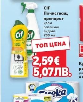 CIF Почистващ препарат крем