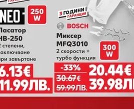 NEO Пасатор HB-250 2 степени, заключване при завъртане