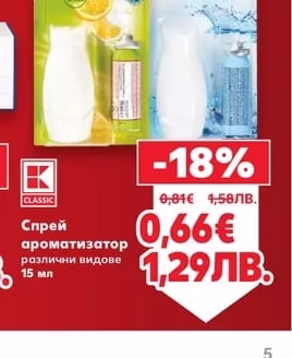 CLASSIC Спрей ароматизатор различни видове