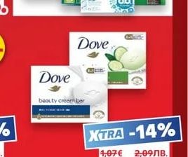 Dove Крем сапун различни видове 90 г