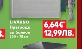 LIVARNO Преграда за балкон