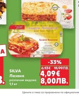 SILVA Лазаня различни видове
